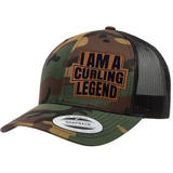 I'm A Curling Legend | Leather Patch Hat