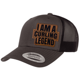 I'm A Curling Legend | Leather Patch Hat