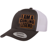 I'm A Curling Legend | Leather Patch Hat