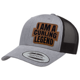 I'm A Curling Legend | Leather Patch Hat