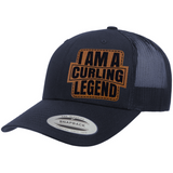 I'm A Curling Legend | Leather Patch Hat