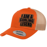 I'm A Curling Legend | Leather Patch Hat