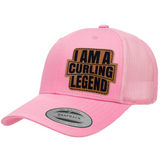 I'm A Curling Legend | Leather Patch Hat