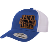 I'm A Curling Legend | Leather Patch Hat