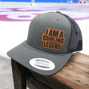 I'm A Curling Legend | Leather Patch Hat