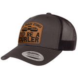 It Takes Stones To Be A Curler | Leather Patch Hat