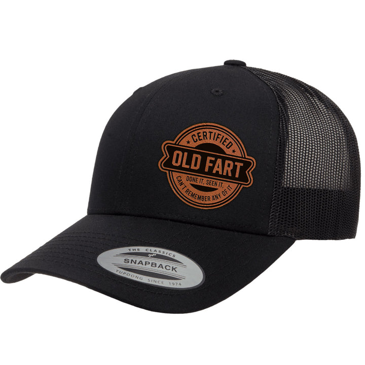 Certified Old Fart | Leather Patch Hat