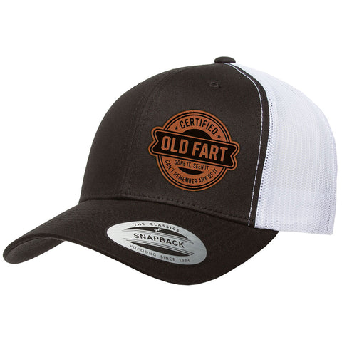 Certified Old Fart | Leather Patch Hat