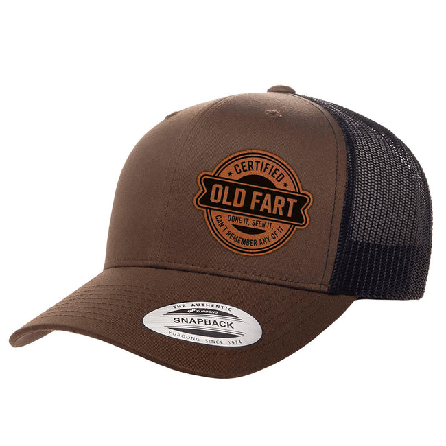 Certified Old Fart | Leather Patch Hat