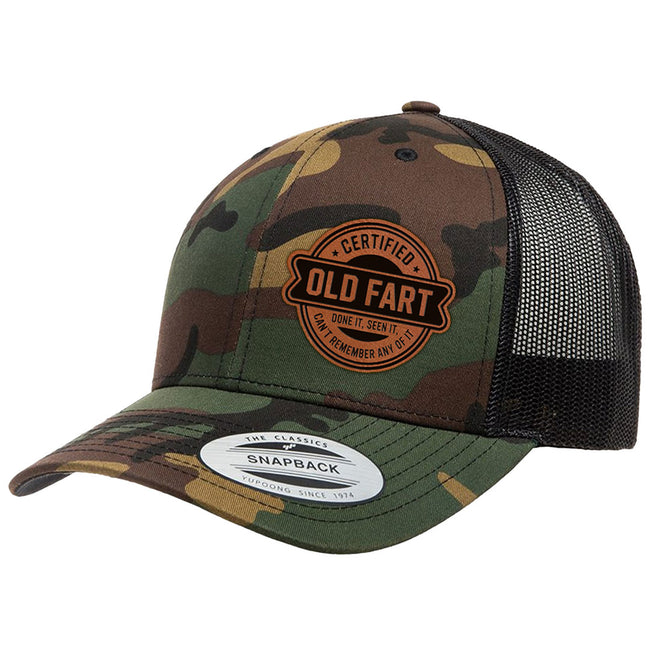 Certified Old Fart | Leather Patch Hat