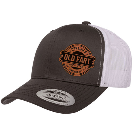 Certified Old Fart | Leather Patch Hat