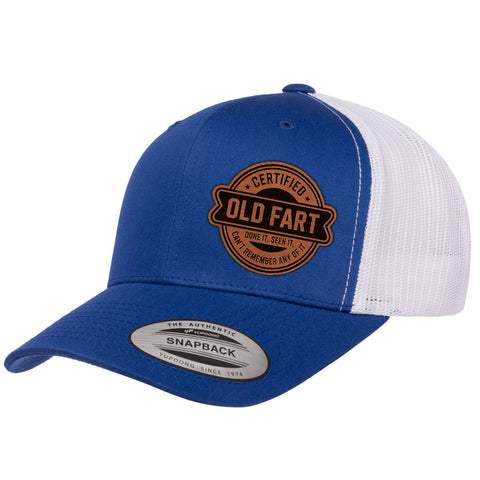 Certified Old Fart | Leather Patch Hat