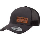 Grumpy Old Bastard | Leather Patch Hat