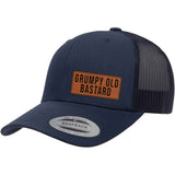 Grumpy Old Bastard | Leather Patch Hat