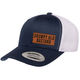 Grumpy Old Bastard | Leather Patch Hat