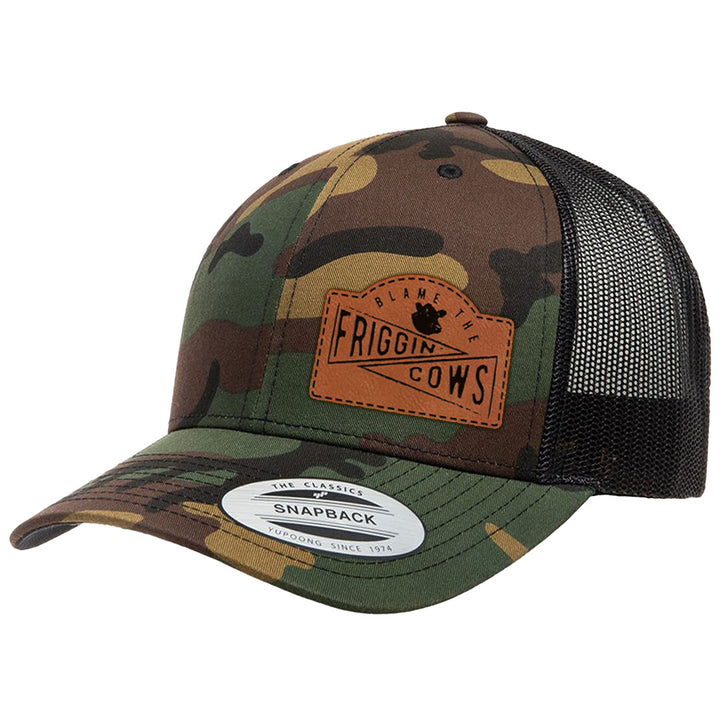 Blame The Friggin Cows | Leather Patch Hat