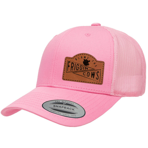 Blame The Friggin Cows | Leather Patch Hat