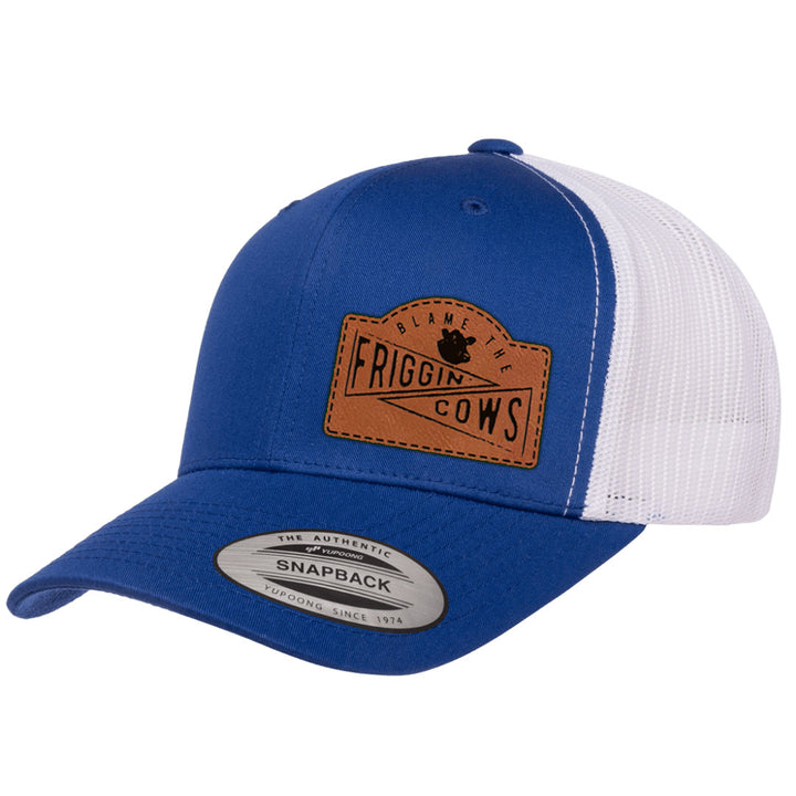 Blame The Friggin Cows | Leather Patch Hat