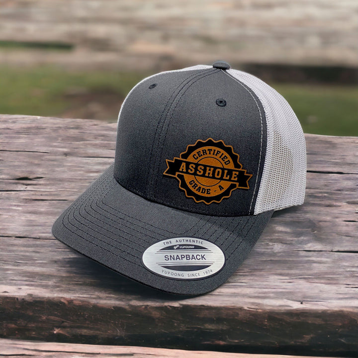 Certified Asshole | Leather Patch Hat