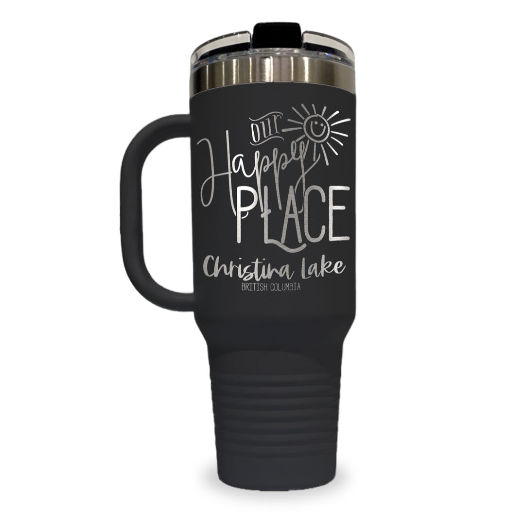 Our Happy Place - 40oz Travel Tumbler