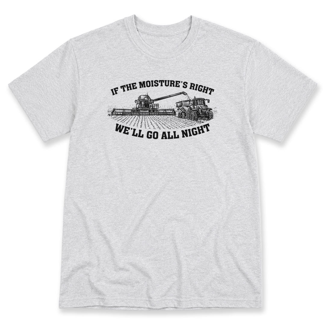 Ash t-shirt printed with If The Moisture&