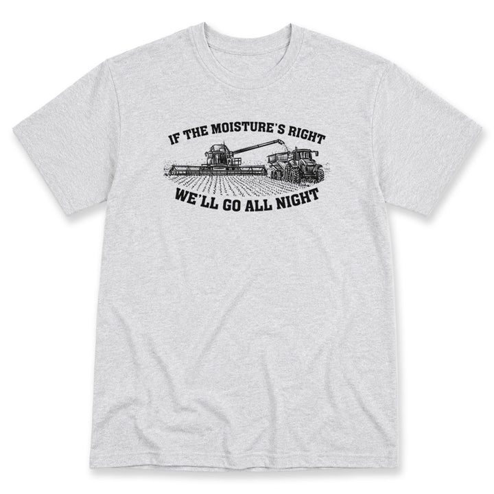 Ash t-shirt printed with If The Moisture&