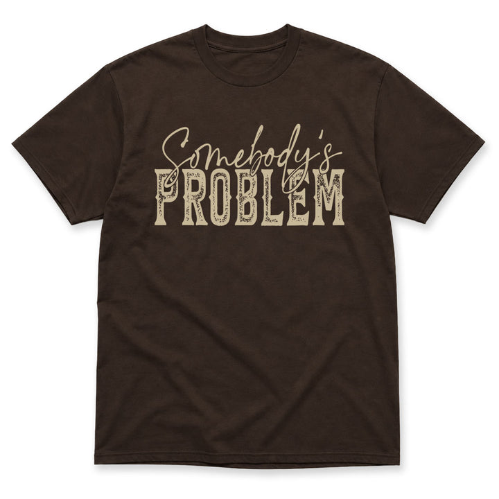 Dark Chocolate t-shirt printed with the Somebody&