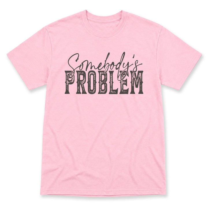 Light Pink t-shirt printed with the Somebody&
