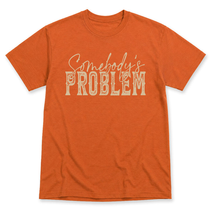 Texas Orange t-shirt printed with the Somebody&