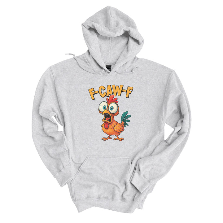 Ash hoodie printed with the F-CAW-F design across the front