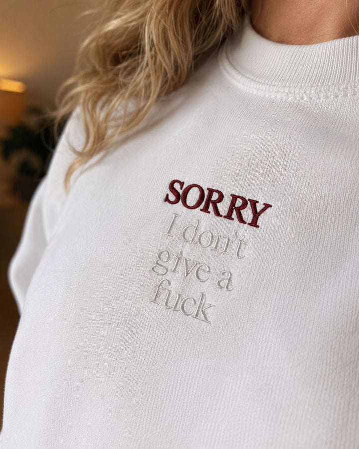 What In The Actual Fuck embroidered crewneck sweatshirt by Pinetree Innovations in Saskatoon
