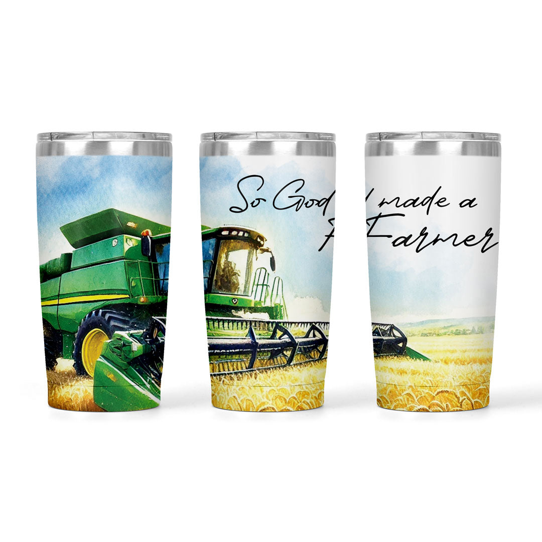 So God Made A Farmer (JD) | 20oz Tumbler
