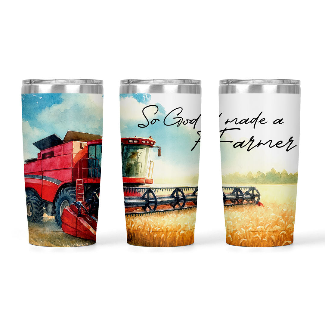 So God Made A Farmer (Case) | 20oz Tumbler