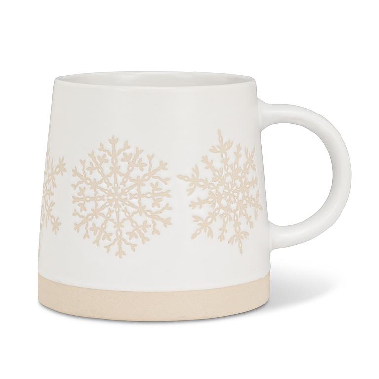 Snowflake Row Wide Base Mug