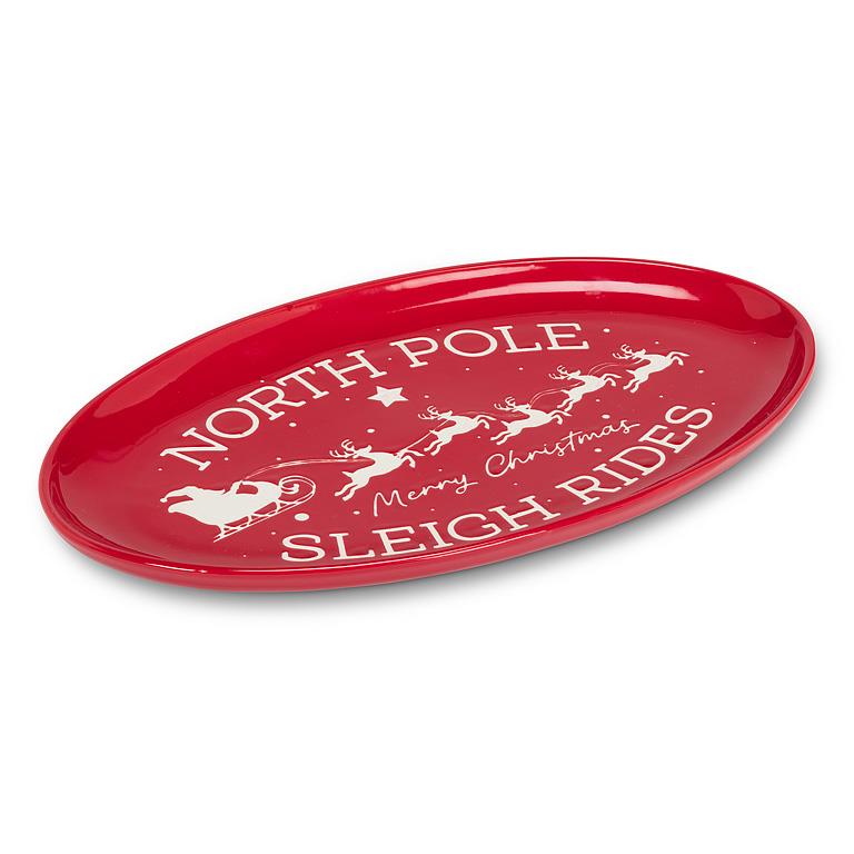 North Pole Oval Platter
