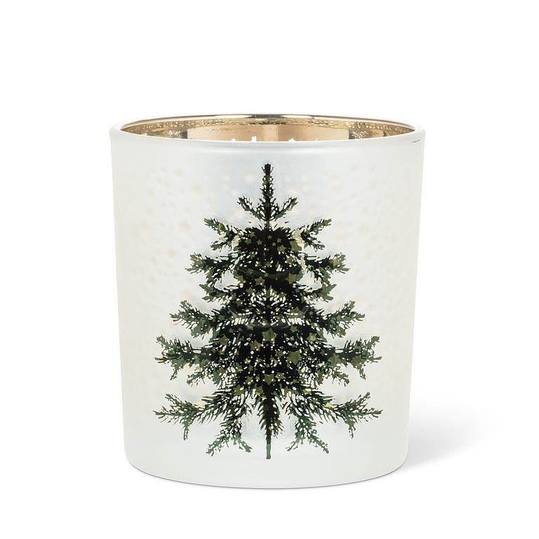 Small Frosted Tree Votive, alternate view