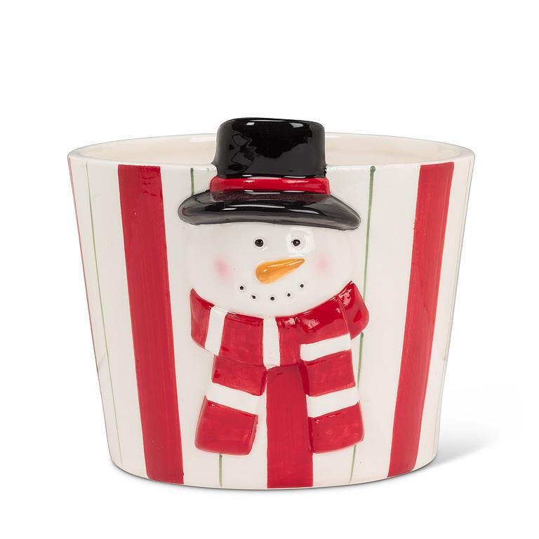 Snowman Stripe Planter