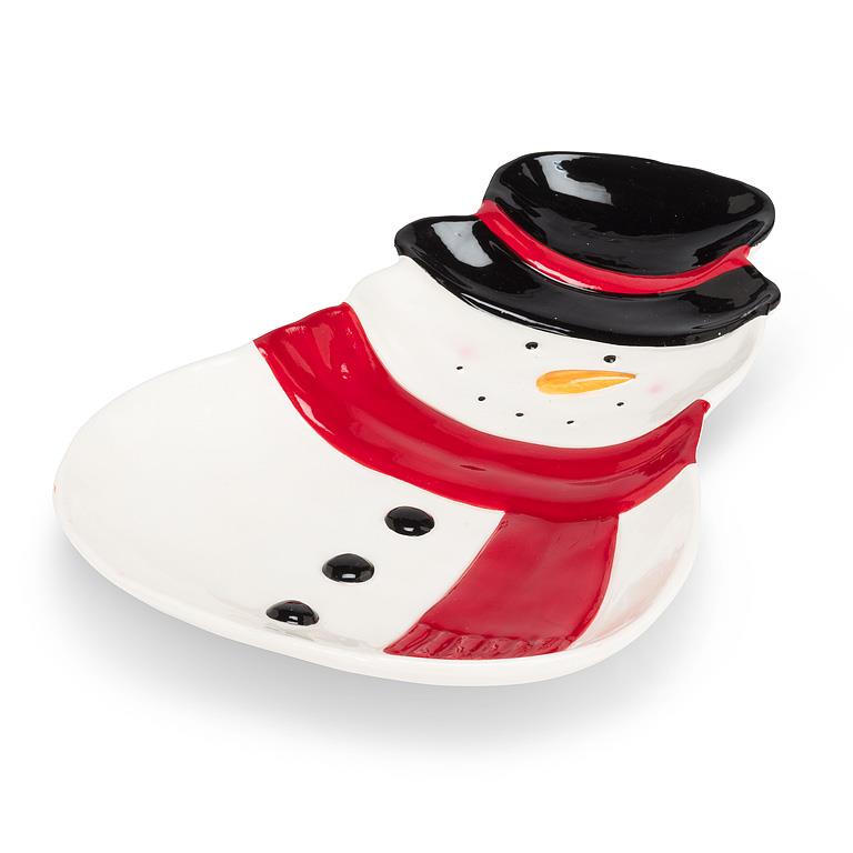 Snowman Shaped Plate, alternate view