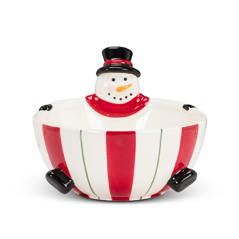 Snowman Stripe Small Bowl