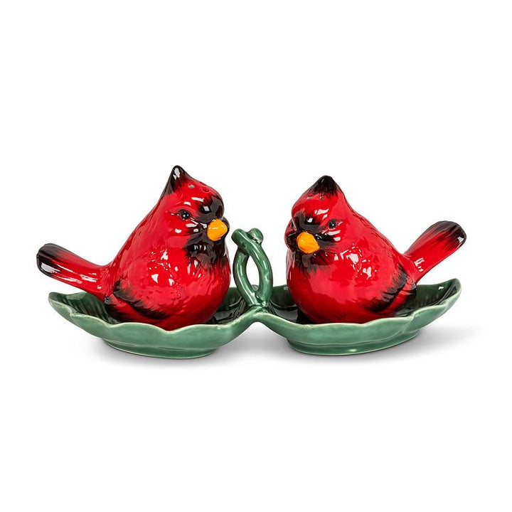 Cardinal Salt &amp; Pepper Set on Tray