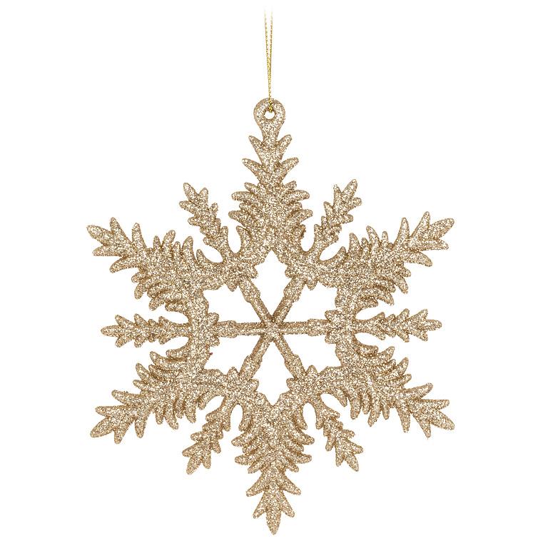 Glitter Intricate Snowflake Ornament