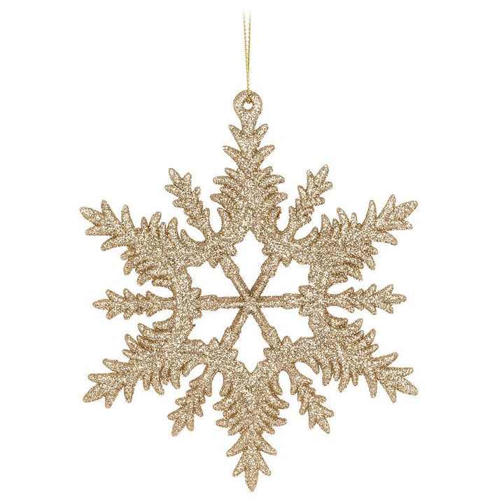 Glitter Intricate Snowflake Ornament