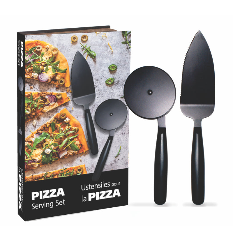 Pizza Serving Set - Black