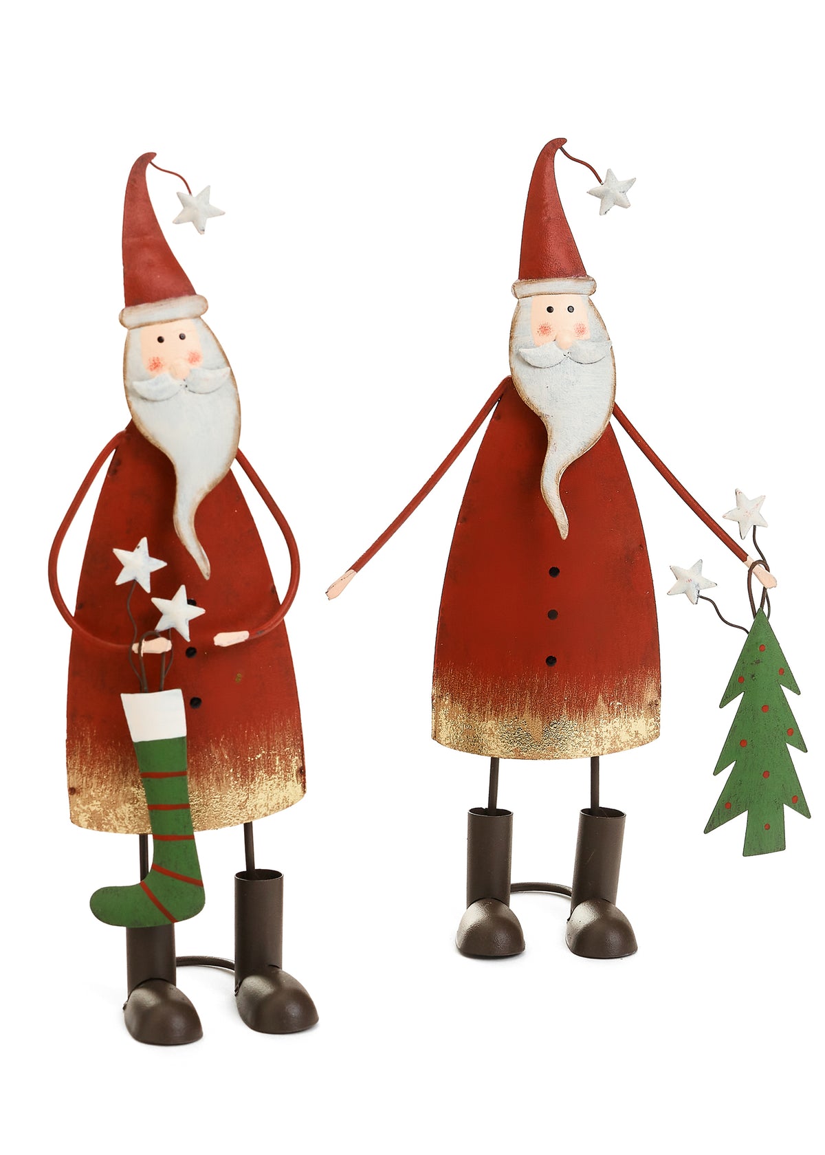 Iron Santa with Stocking | Red