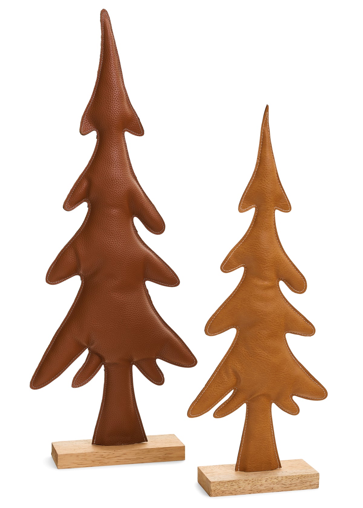 Faux Leather Tree | Large | Brown