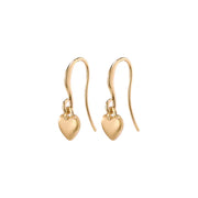 SOPHIA heart pendant earrings gold-plated