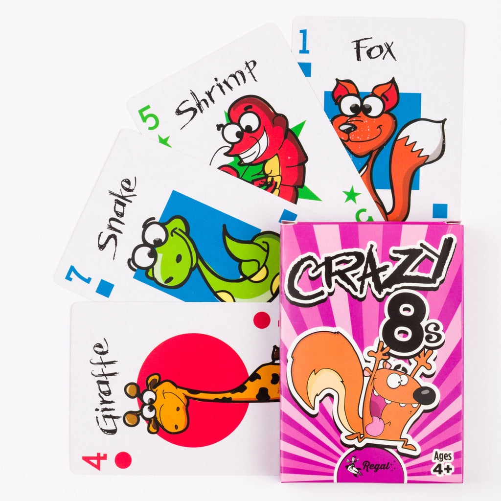 Kids classic card games set — Old Maid, Go Fish, Crazy 8, Slap Jack, War, Monster Memory Match