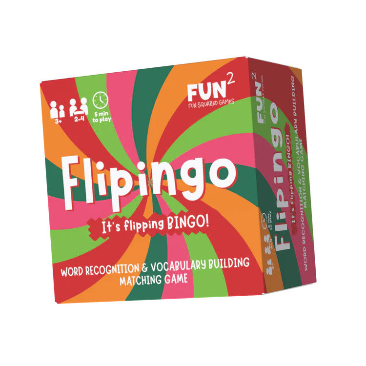 Flipingo word recognition bingo game box