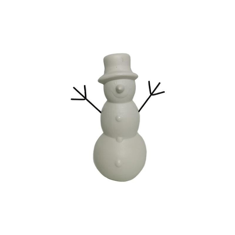 Snowman, Top Hat, White