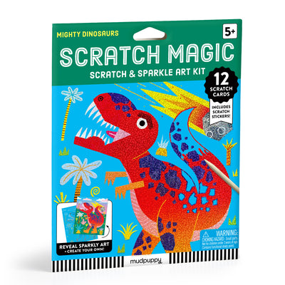 Mighty Dinosaurs Scratch Magic: Scratch &amp; Sparkle Art Kit